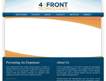 Tablet Screenshot of 4fronttechnologies.com